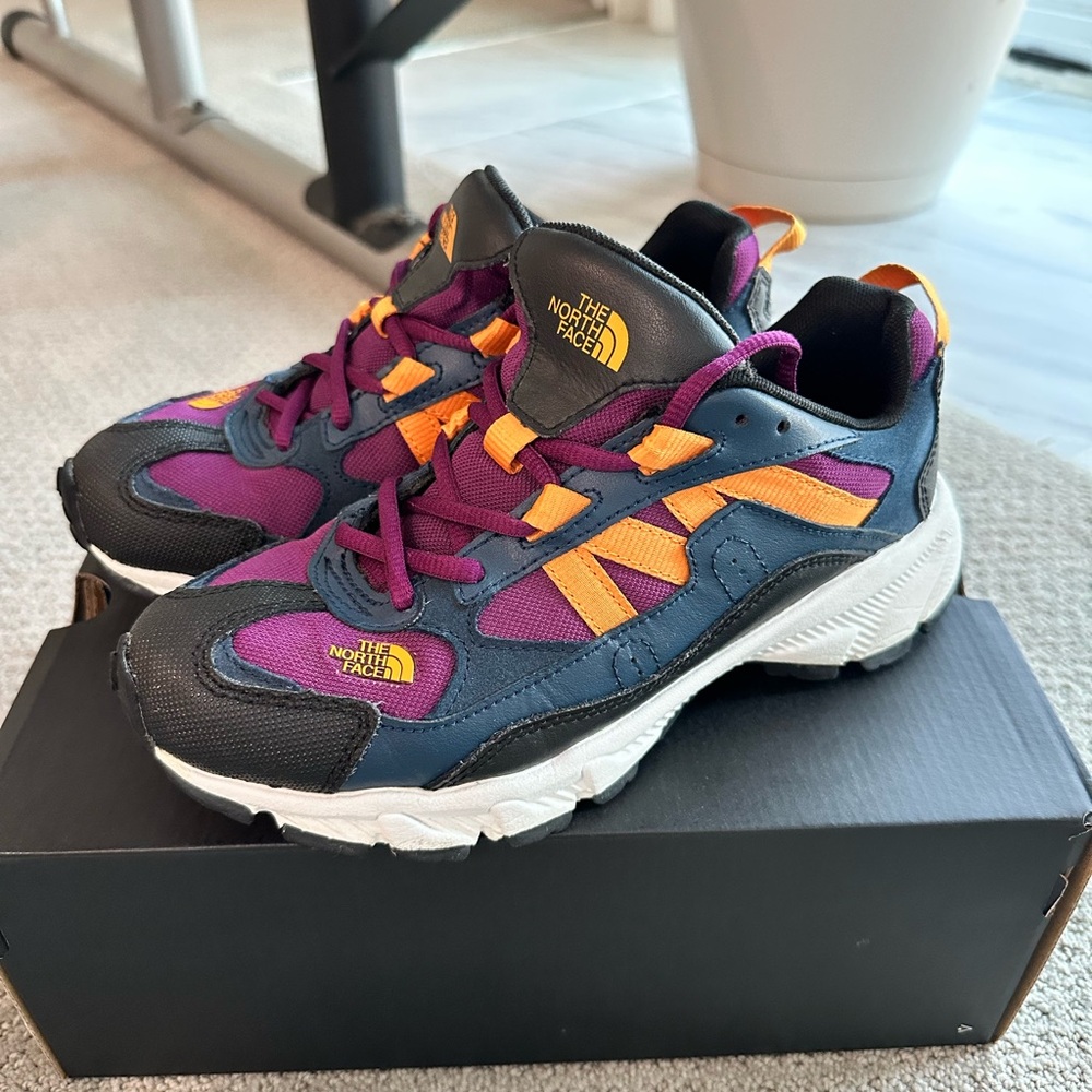 The North Face Purple and Orange Sneakers